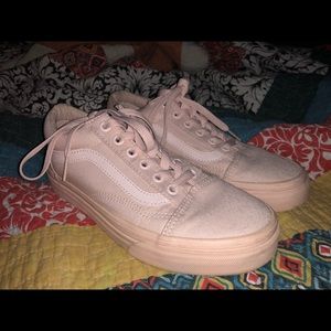 Baby pink vans (size 6)